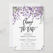 verandering van de datum van de bruidsuitnodiging  kaart (Voorkant)