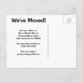 verandering van de Fiction Rocket van de Wetensch Aankondigingskaart (Achterkant)