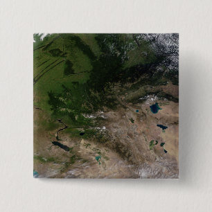 Verandering van de vegetatie vierkante button 5,1 cm