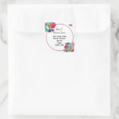 Verandering van het effect van de waterverf van he vierkante sticker (Tas)