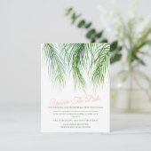 Verandering van plan trouwdatum uitgesteld save the date (Staand voorkant)