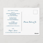 Verandering van plannen Briefkaart met uitgestelde (Achterkant)