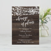 Verandering van plannen Houtlampjes uitgestelde br Kaart (Staand voorkant)