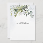 Verandering van plannen uitgesteld eucalyptus chiq kaart (Achterkant)