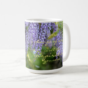 Verandering van Scene Inspiration Quote Wisteria F Koffiemok
