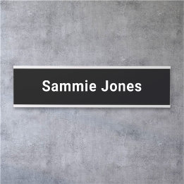 Veranderlijk Custom Black Name Bord voor Kantoor D Deurbordje