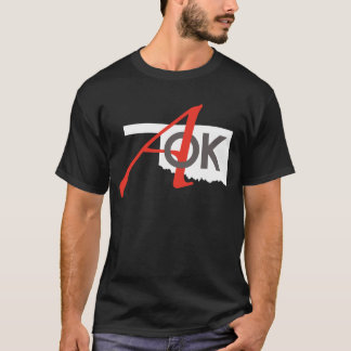 Veranderlijke stijl/Kleur AOK Logo met "Kalm houde T-shirt