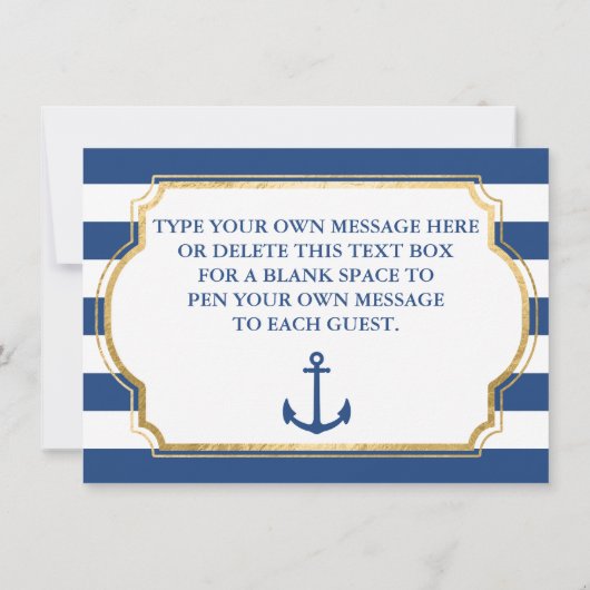 Verankerd in liefde in nautische foto dank u bedankkaart (Achterkant)