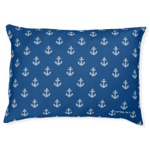 Verankerd in Ocean Navy Blue Dog Bed