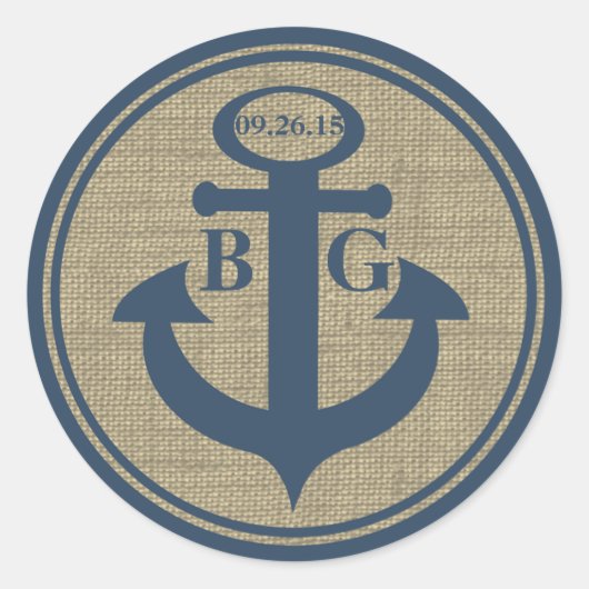 Verankerd met Liefde Ronde Sticker (Voorkant)