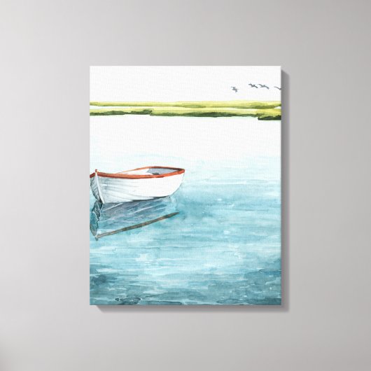 Verankerde bay I Canvas Afdruk (Voorkant)