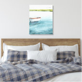 Verankerde bay I Canvas Afdruk (Insitu (Slaapkamer))