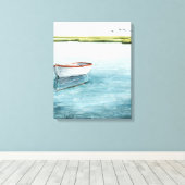 Verankerde bay I Canvas Afdruk (Insitu (Houten vloer))
