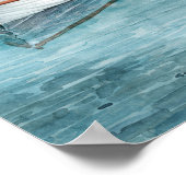 Verankerde bay I Poster (Hoek)