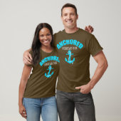 Verankerde Hebreeuwen 619 Blauw Anker met Manuscri T-shirt (Unisex)