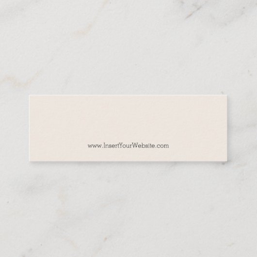 Verano Mini die horizontaal ligt Mini Visitekaartje (Achterkant)