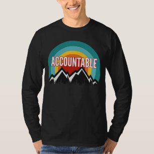 Verantwoordelijke zonneschijn met terugwerkende k t-shirt