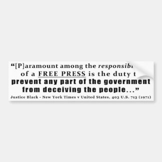 Verantwoordelijkheden van een Gratis prijsopgave v Bumpersticker