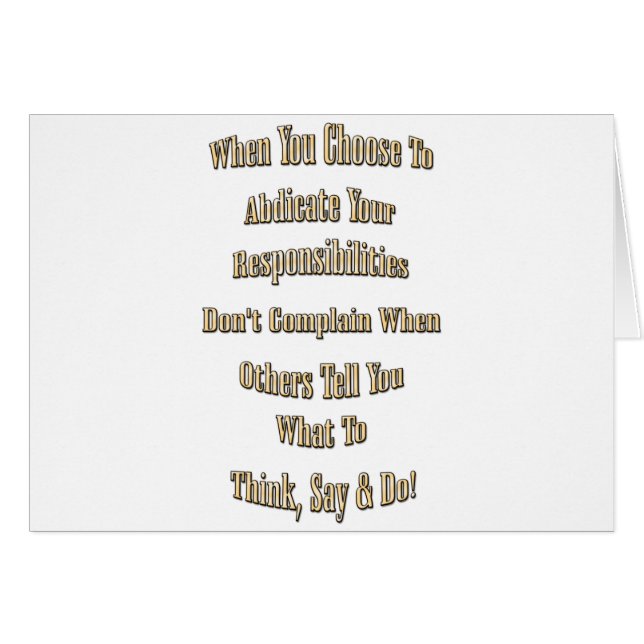 Verantwoordelijkheid (Voorkant Horizontaal)