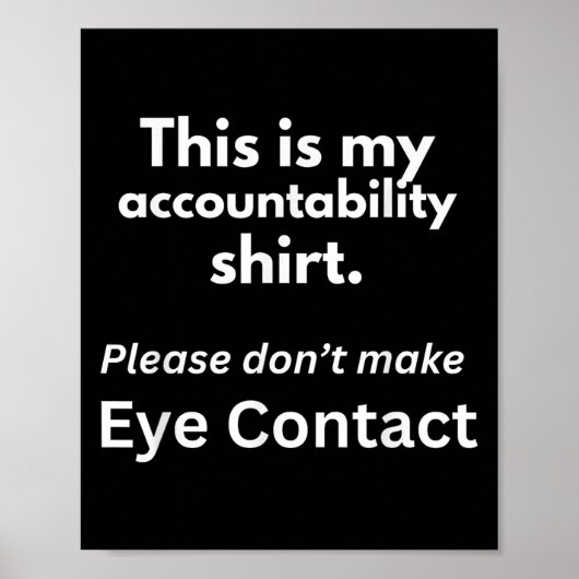 Verantwoording Grappig Quote Poster (Voorkant)