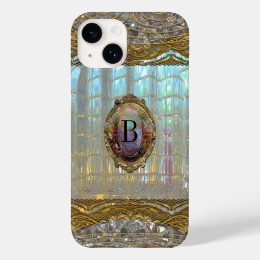Veraspece Zoet Baroque Monogram Case-Mate iPhone Case (Achterkant)