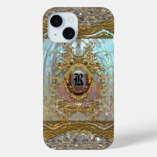 Veraspeece Merci Baroque Monogram Case-Mate iPhone Case (Achterkant)