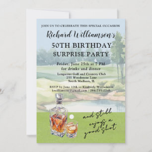 VERASSING Stijlvolle Golf Humor 50e Verjaardagsfee Kaart