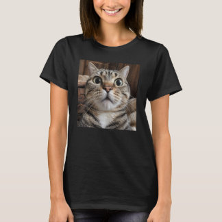 Verbaasd Kattengezicht, Kat Foto T-shirt