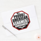 Verbaasd van mijn regering! vierkante sticker (Envelop)