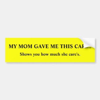 Verbaasde moeder! ! ! bumpersticker