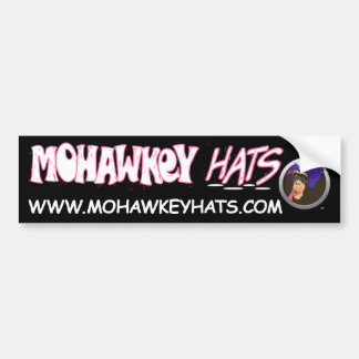 Verbaasde Mohawkey Monkey bumpersticker