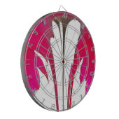 Verbaasde rode roos Hakuna Matata White sky Dartbord (Voorkant Links)