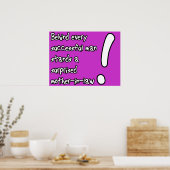 Verbaasde Schoonmoeder Grappige Poster (Keuken)