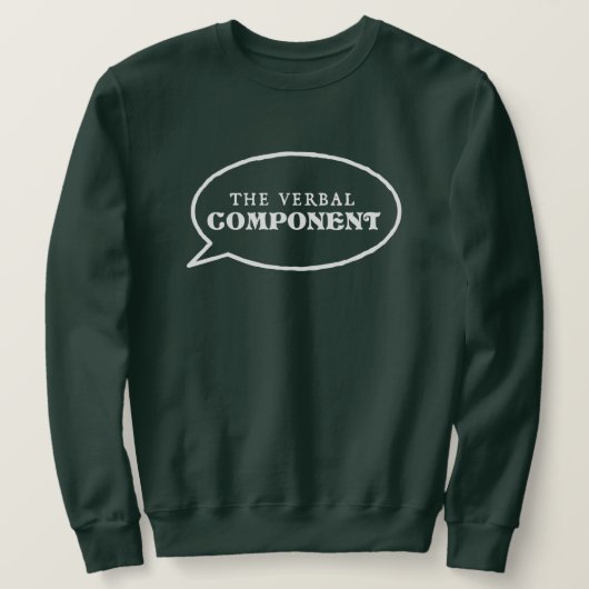 Verbal Component Sweatshirt - Green (Design voorkant)