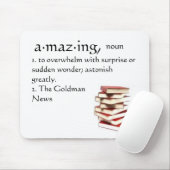 Verbazingwekkend, 1. overweldigend met verrassing  muismat (Met muis)