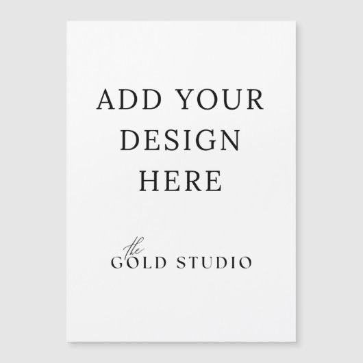 Verbazingwekkend 5 x 7 Magnetisch Briefkaart Invit (Voorkant)