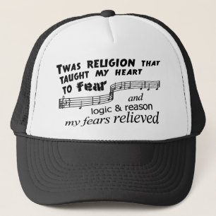 Verbazingwekkend atheïsme trucker pet