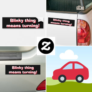 Verbazingwekkend betekent draaien! 3d tekst bumpersticker