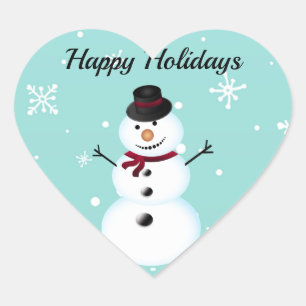 Verbazingwekkend, cool, blauw kerstman hart sticker