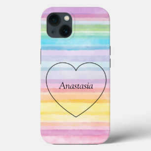 Verbazingwekkend, cool, regenbooghart iPhone 13 hoesje
