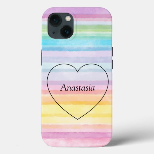 Verbazingwekkend, cool, regenbooghart Case-Mate iPhone case (Achterkant)