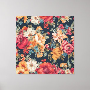 Verbazingwekkend Exquisite Rood Roze Geel Blauw Bl Canvas Afdruk