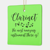 Verbazingwekkend klarinet keramisch ornament (Links)