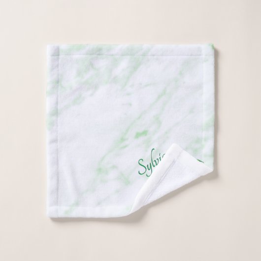 Verbazingwekkend mozaïek groene draak persoonlijk bad handdoek (Wasdoekje)