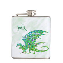 Verbazingwekkend mozaïek groene draak persoonlijk