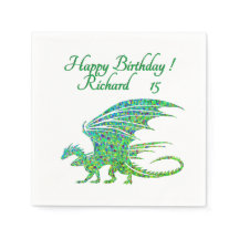 Verbazingwekkend mozaïek groene draak persoonlijk