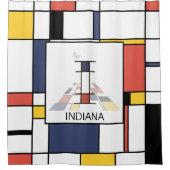 Verbazingwekkend neoplasticisme Art Monogram. Brie Douchegordijn (Voorkant)