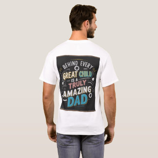 Verbazingwekkend papa T-shirt: Vier geweldige vade T-shirt