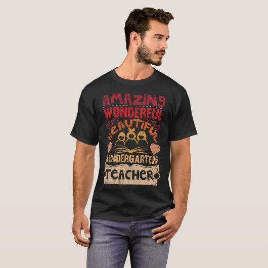 Verbazingwekkend prachtige Kinder-leraar T-shirt (Voorkant volledig)