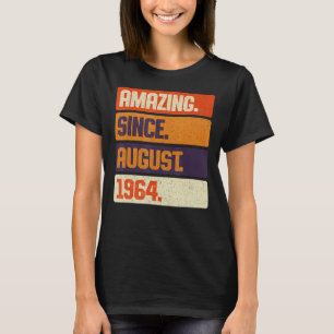Verbazingwekkend sinds augustus 1964 Retro 59 jaar T-shirt